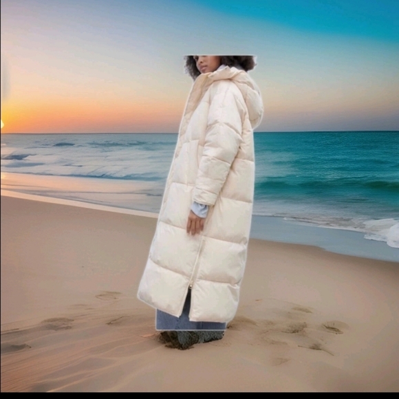 Zara Jackets & Blazers - ZARA Women's Water Repellent Puffer Coat(Ecru, US M, L /EUR M, L)